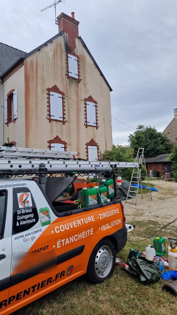 Façade d'une maison bretonne, avant travaux